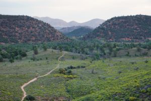 Approaching first signature swag camp - Richard Field